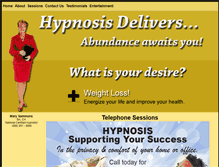 Tablet Screenshot of hypnosisdelivers.com